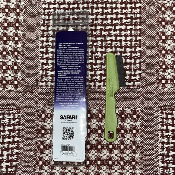 NEW Safari by Coastal Pet Flea Comb For All Dogs & Coat Types - Picture 2 of 2